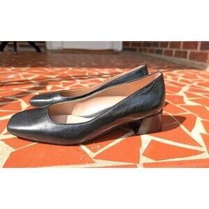 NIB* Naturalizer 'Jayla Pump' Square Toe Heels- Leather-Black - Sz 9.5
